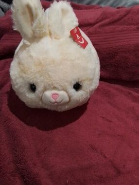 Plush Bunny Toy - Cream Color